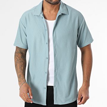 Classic Series - 472 Camicia a maniche corte azzurra