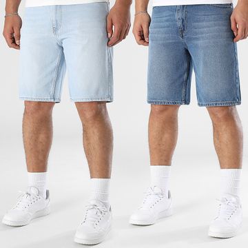 LBO - Set di 2 pantaloncini rilassati 3582 3585 Blu Denim