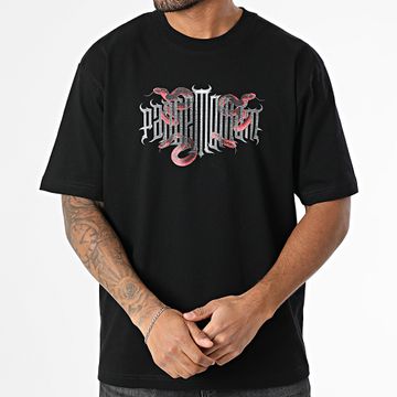 Vald - Maglietta oversize nera con serpente