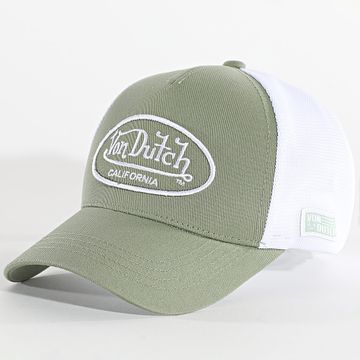 Von Dutch - Cappello Trucker Lof Verde Khaki Bianco