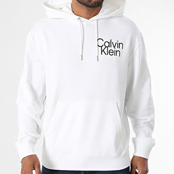 Calvin Klein - Felpa con cappuccio LV04RC288G Bianco