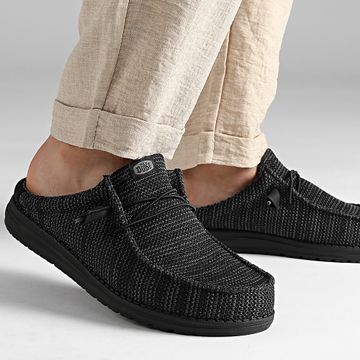 Hey Dude - Wally Slip Stretch Sox Mocassini neri