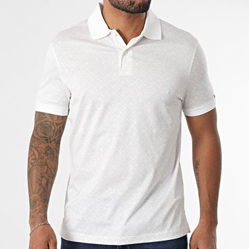 Tommy Hilfiger - Polo Monogram AOP a manica corta 9218 Bianco