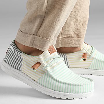 Hey Dude - Mocassini Wally Tri Nu Prep Verde Ash Multi