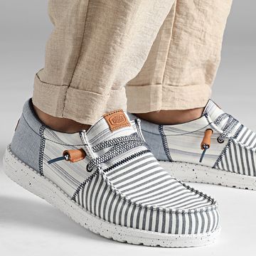 Hey Dude - Mocassini Wally Tri Nu Prep Blu Sargasso Bianco