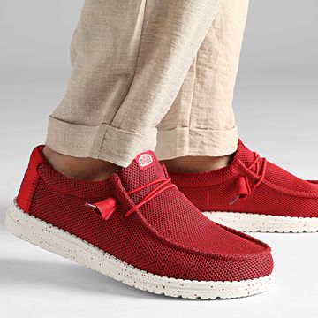 Hey Dude - Mocassini Wally Stretch Sox Red