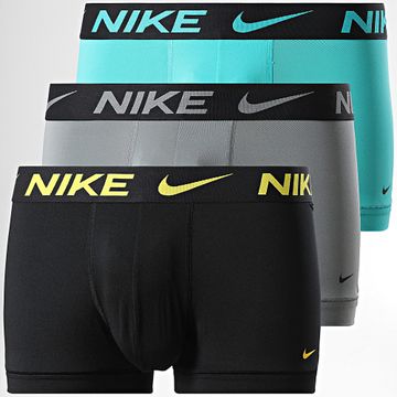 Nike - Set di 3 boxer KE1156 Grigio Turchese Nero