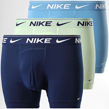 Nike - Set di 3 boxer KE1257 Blu chiaro Verde Navy