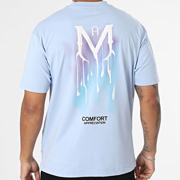 Uniplay - Maglietta oversize 09J Azzurro