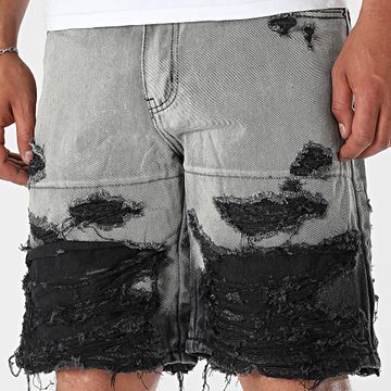 Uniplay - 256 Pantaloncini di jeans grigi e neri