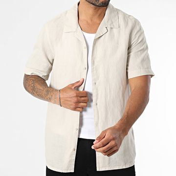 Calvin Klein - Camicia a maniche corte regular fit 4197 Beige