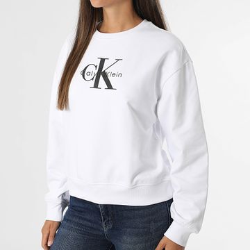 Calvin Klein - LV047B234G Donna Felpa a girocollo Bianco