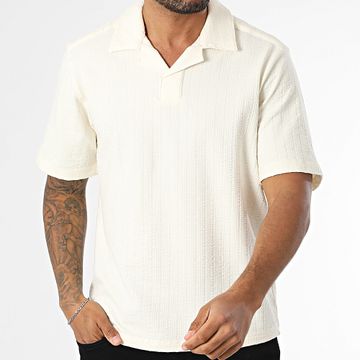 Only And Sons - Polo manica corta a righe Regular Fit Uomo Beige chiaro