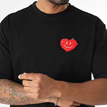 Uniplay - Maglietta oversize 201 nero rosso