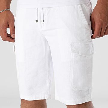 American People - Pantaloncini Cargo in bambù bianco