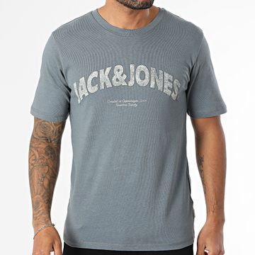 Jack And Jones - Maglietta Almeria con marchio in grassetto grigio ardesia blu