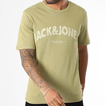 Jack And Jones - Maglietta Almeria con marchio in grassetto Verde cachi chiaro