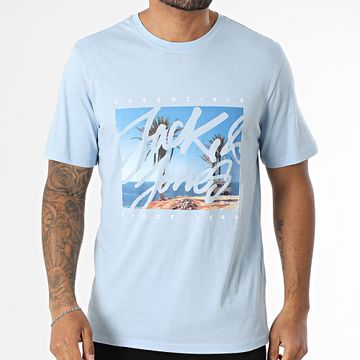 Jack And Jones - Colton - Maglietta con stampa fotografica Azzurro