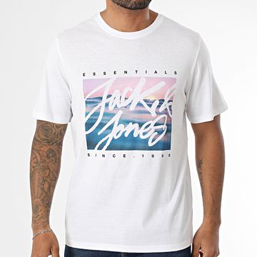 Jack And Jones - Colton Photoprint Tee Shirt Bianco