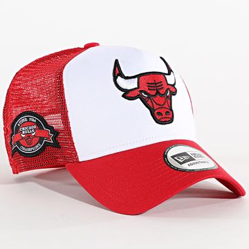 New Era - Chicago Bulls Trucker Side Patch Cap 60667461 Rosso Bianco
