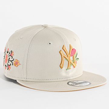 New Era - Cappello a scatto Floral 9Fifty NY Yankees 60667639 Beige