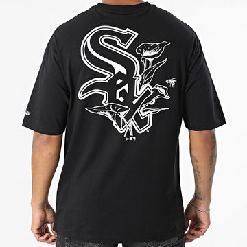 New Era - Tee Shirt Oversize Large MLB Floral Graphic Chicago White Sox 60667723 Nero