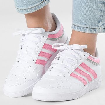 Adidas Sportswear - Hoops 4.0 J Scarpe da donna JI0900 Footwear White Bliss Pink Grey Two