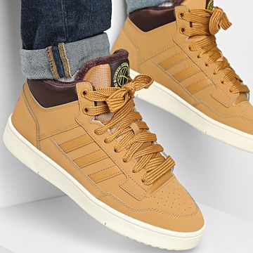 Adidas Sportswear - Rapid Court Mid Winterized Sneakers JR0171 Fornitore Colore Shadow Brown Off White