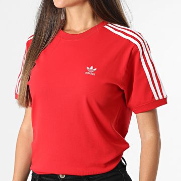 Adidas Originals - Maglietta donna 3 strisce IR8050 Rosso