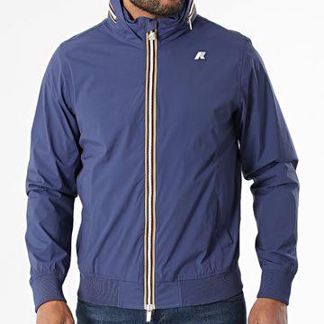 K-Way - Amaury - Giacca con zip e cappuccio blu navy