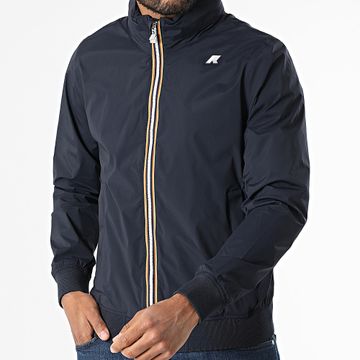 K-Way - Amaury - Giacca con zip e cappuccio blu scuro