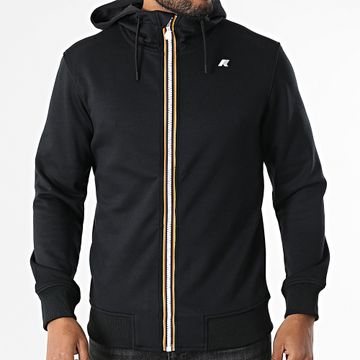 K-Way - Rainer Light Spacer Felpa con zip e cappuccio nero