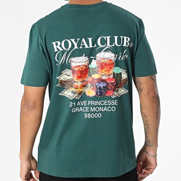 Luxury Lovers - Maglietta Royal Club Monte Carlo Oversize Verde bottiglia