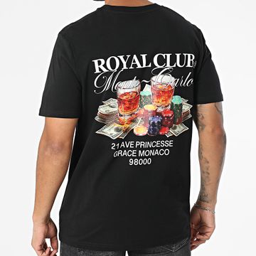 Luxury Lovers - Maglietta oversize Royal Club Monte Carlo Nero