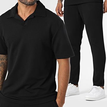 Mackten - Polo a maniche corte e set di pantaloni 231 nero