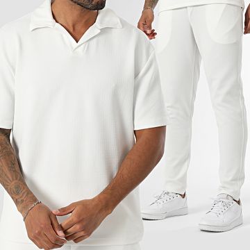 Mackten - 231 Set pantaloni e pantaloncini Polo bianchi