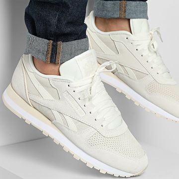 Reebok - Scarpe da ginnastica classiche in pelle 100209483 Chalk Sand White