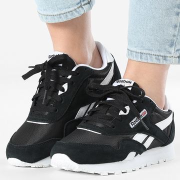 Reebok - Scarpe da ginnastica CL Nylon 8890 Nero Bianco da donna