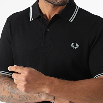 Fred Perry - Polo manica corta Twin Tipped MM3600 Nero