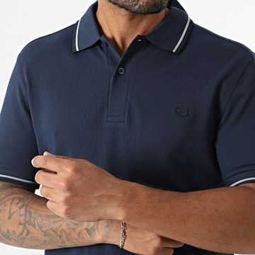 Fred Perry - Polo manica corta Twin Tipped MM3600 Navy