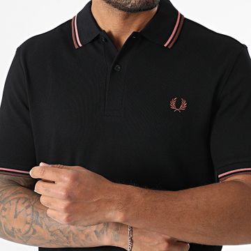 Fred Perry - Polo manica corta Twin Tipped MM3600 Nero