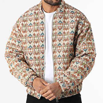 Frilivin - P50 Giacca con zip beige cammello