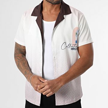 Frilivin - Camicia a maniche corte 555 Bianco Rosa Viola