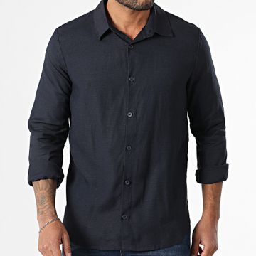 Frilivin - Chemise Manches Courtes 531 Blanc Bleu