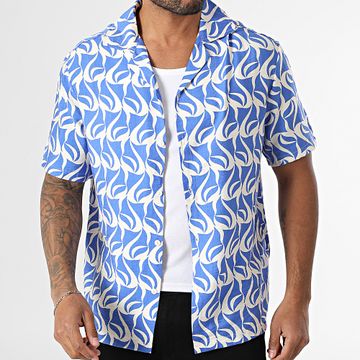Frilivin - 137 King Blue Camicia a maniche corte ecrù