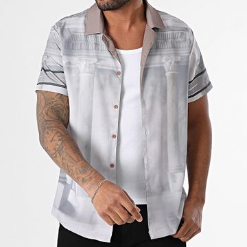 Frilivin - M52 Camicia a maniche corte Grigio Beige