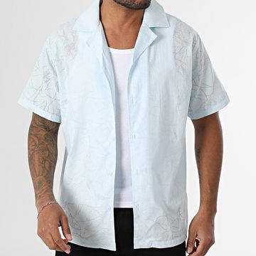 Frilivin - P15 Camicia a maniche corte Azzurro