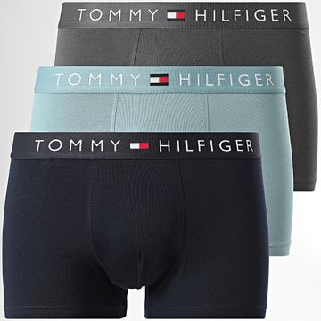Tommy Hilfiger - Set di 3 boxer 3521 Navy Azzurro Grigio antracite