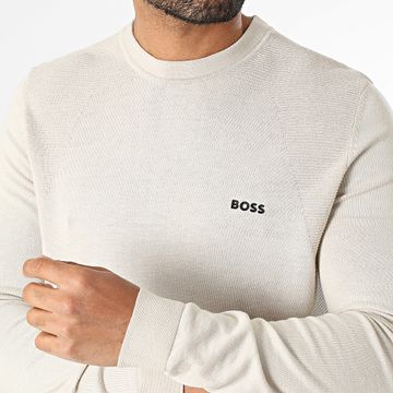 BOSS - Felpa girocollo Momentum Lite 50520692 Beige