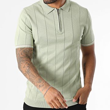 Frilivin - Polo a manica corta in maglia 627 verde chiaro